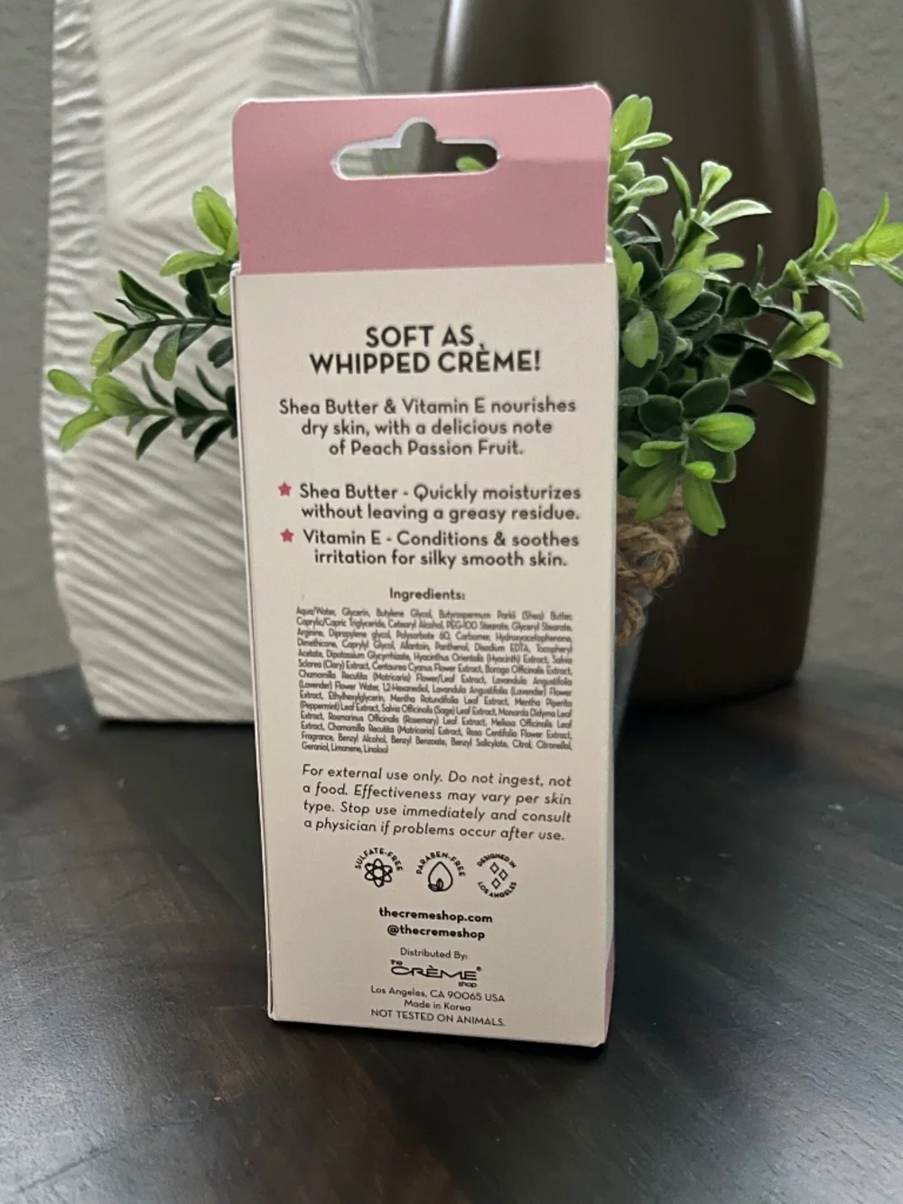 The Creme Shop Hand Creme Peach Passion NEW